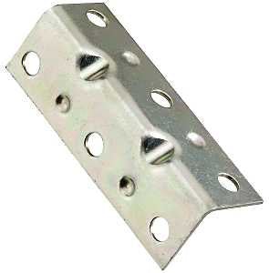 National Hardware V113 Series N220-061 Corner Brace, 2-1/2 in L, 3/4 in W, 3/4 in H, Steel, Zinc, 0.04 in Thick Material
