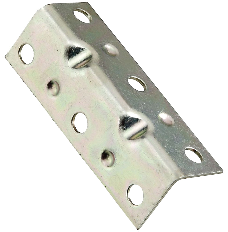 National Hardware V113 Series N220-061 Corner Brace, 2-1/2 in L, 3/4 in W, 3/4 in H, Steel, Zinc, 0.04 in Thick Material