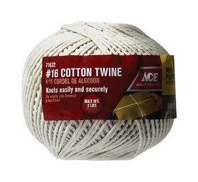 Ace #16 in. D X 510 ft. L White Wrapping Cotton Twine, Pack of 6