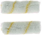 Linzer MR300-2 Roller Cover, 3/8 in Thick Nap, 4 in L, Pro Stripe Woven Cover, White/Yellow