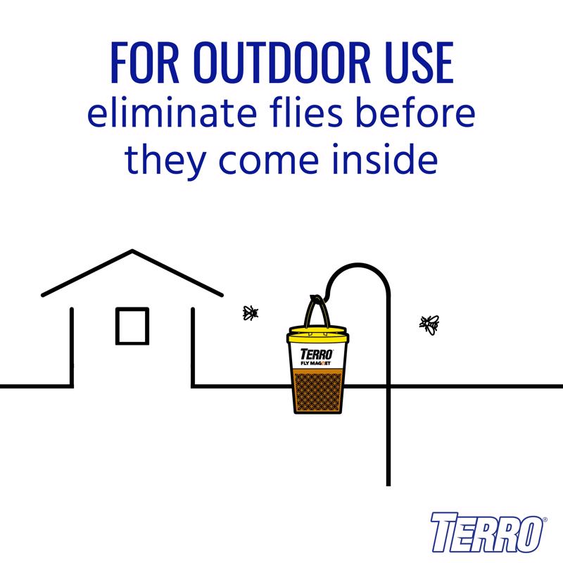 TERRO Fly Magnet Disposable Fly Trap 1 pk, Pack of 12