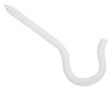 National Hardware N274-928 Ceiling Hook, 2-1/2 in L, Steel, White