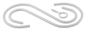 National Hardware N275-164 Extension Hook Kit, 6 in L, Steel, White