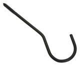 National Hardware N275-198 Ceiling Hook, 6 in L, Steel, Black