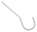 National Hardware N275-206 Ceiling Hook, 6 in L, Steel, White