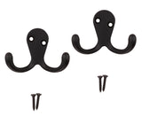 National Hardware V163 Series N330-829 Cloth Hook, 35 lb, 2 -Hook, Zinc, Oil-Rubbed Bronze