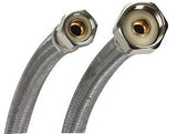 Fluidmaster B1F20 Water Supply Connector, 3/8 x 1/2 in, Compression x FIP, Polymer/Stainless Steel