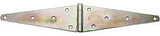 National Hardware N127-910 Strap Hinge, 4.6 in W Frame Leaf, 0.16 in Thick Leaf, Steel, Zinc, Wall, 85 lb