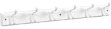 National Hardware B8170 S827-071 Series Hook Rail, Wall Mounting, 27 in L x 0.6 in W x 2.75 in H Dimensions, White, Wood