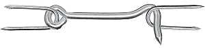 National Hardware V2102 Series N122-200 Gate Hook, 5 in L Dimensions, Steel, Zinc, 1/PK