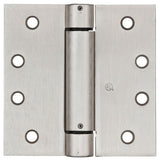 National Hardware N350-801 Spring Hinge, Cold Rolled Steel, Satin Nickel, Fixed Pin, 37 lb