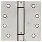 National Hardware N350-801 Spring Hinge, 4 in L x 4 in W, Cold Rolled Steel, Satin Nickel, 8-Mounting Hole, 37 lb