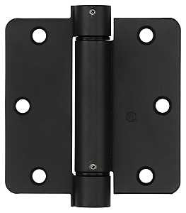 National Hardware N350-827 Spring Hinge, 3-1/2 in L, Cold Rolled Steel, Oil-Rubbed Bronze, 6-Mounting Hole, 30 lb