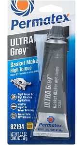 Permatex 82194 Gasket Maker, Gray, 3.5 oz Tube, Paste, Mild