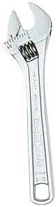 Channellock WIDEAZZ Series 804 Adjustable Wrench, 4-1/2 in OAL, 0.51 in Jaw, Steel, Chrome, Plain-Grip Handle