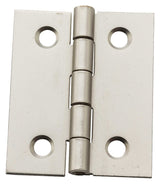 National Hardware N211-014 Decorative Broad Hinge, 1-1/2 in H Door Leaf, 1/32 in Thick Door Leaf, 1-1/2 in H Frame Leaf