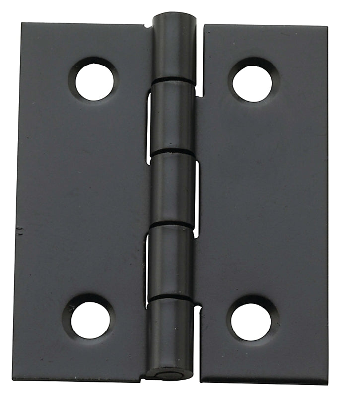 National Hardware N211-020 Decorative Broad Hinge, 1-1/2 in H Door Leaf, 1/32 in Thick Door Leaf, 1-1/2 in H Frame Leaf