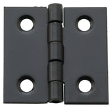 National Hardware N211-019 Decorative Broad Hinge, 1 in H Door Leaf, 1/32 in Thick Door Leaf, 1 in H Frame Leaf, Steel