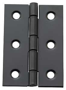 National Hardware N211-021 Decorative Broad Hinge, 2 in H Door Leaf, 3/64 in Thick Door Leaf, 2 in H Frame Leaf, Steel