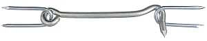 National Hardware V2102 Series N122-242 Gate Hook, 6 in L Dimensions, Steel, Zinc, 1/PK