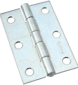 National Hardware N146-365 Utility Hinge, 3 in W Frame Leaf, 0.065 in Thick Frame Leaf, Aluminum/Steel, Zinc, 28 lb