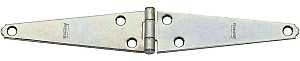 National Hardware N127-639 Strap Hinge, 5.81 in, 0.073 in Thick Leaf, 1-5/8 in W Frame Leaf, 11-5/8 in, Steel, Zinc