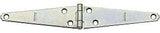 National Hardware N127-639 Strap Hinge, 5.81 in, 0.073 in Thick Leaf, 1-5/8 in W Frame Leaf, 11-5/8 in, Steel, Zinc