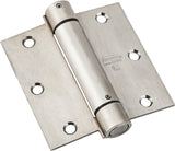 National Hardware N350-785 Spring Hinge, 3-1/2 in L x 3-1/2 in W, Stainless Steel, Zinc, 8-Mounting Hole, 30 lb