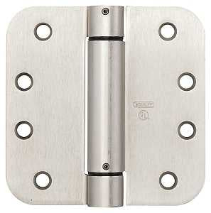 National Hardware N351-023 Spring Hinge, 4 in L Dimensions, Steel, Satin Nickel, 37 lb