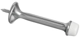 National Hardware N325-696 Door Stop, 3 in Projection, Die-Cast Zinc/Rubber, Satin Nickel