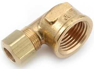 Anderson Metals 750070-0608 Tube Elbow, 3/8 x 1/2 in, 90 deg Angle, 200 psi Pressure