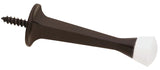 National Hardware N331-355 Door Stop, 1 in Dia Base, 3 in Projection, Plastic/Rubber/Zinc, Oil-Rubbed Bronze