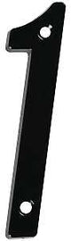 National Hardware V871 Series N238-634 House Number, Character: 1, 4 in H Character, Black Character, Zinc