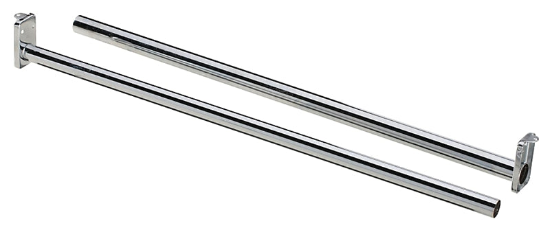 National Hardware DPV209 Series N338319 Closet Rod, 30 to 48 in L, Steel, Bright