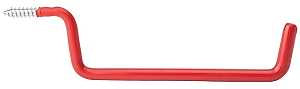 National Hardware 2157BC N271-010 Series Ladder Hook, 4 in Projection, 1-1/2 in H, 6 in L, 15 lb, Steel, Red