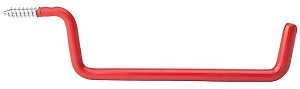 National Hardware 2157BC N271-011 Series Ladder Hook, 6 in Projection, 1-3/4 in H, 8 in L, 15 lb, Steel, Red