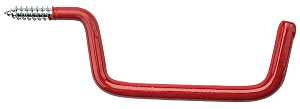 National Hardware V2157 N188-002 Series Ladder Hook, 4 in Projection, 1-1/2 in H, 1-1/2 in W, 6 in L, 15 lb, Steel, Red