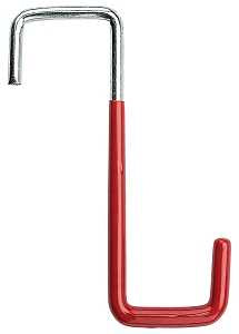 National Hardware V2219 Series N188-001 Rafter Hook, 5-3/4 in L, 4 in W, 40 lb, 1-5/8 in Opening, Steel, Red