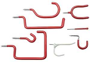 National Hardware V2240 Series N112-034 Hook Assortment, Steel, Red, Zinc