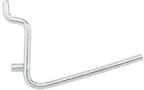 National Hardware N180-001 Series Peg Hook, 2-1/2 in L Dimensions, 2-1/2 in, 1/8, 1/4 in Opening, Steel, Zinc, 5/PK