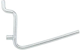 National Hardware N180-001 Series Peg Hook, 2-1/2 in L Dimensions, 2-1/2 in, 1/8, 1/4 in Opening, Steel, Zinc, 5/PK