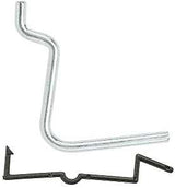 National Hardware N180-003 Series Peg Hook, 1-1/2 in W x 1-7/8 in H Dimensions, 1-1/2 in, 1/8, 1/4 in Opening, Steel
