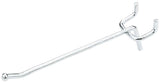 National Hardware N180-011 Series Peg Hook, 4 in L x 1 in W Dimensions, 4 in, 1/8, 1/4 in Opening, Steel, Zinc, 3/PK