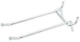 National Hardware N180-037 Series Peg Hook, 4 in L x 2 in W Dimensions, 4 in, 1/8, 1/4 in Opening, Steel, Zinc, 2/PK