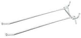 National Hardware N180-038 Series Peg Hook, 4 in L x 2 in W Dimensions, 6 in, 1/8, 1/4 in Opening, Steel, Zinc, 2/PK
