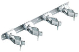 National Hardware N112-074 Tool Storage Clip, 4-Compartment, Steel, Silver