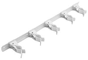 National Hardware N112-078 Tool Storage Clip, 5-Compartment, Steel, White