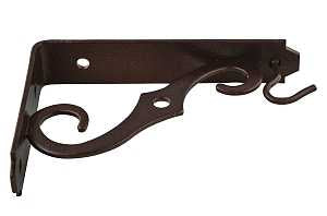 National Hardware V152P Series N274-472 Plant Bracket, 5 in L, Steel, Antique Bronze