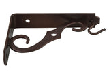 National Hardware V152P Series N274-472 Plant Bracket, 5 in L, Steel, Antique Bronze