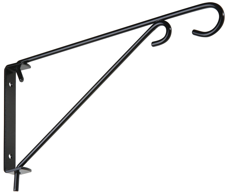 National Hardware N274-761 Swivel Bracket, 9-1/2 in L, 5.15 in H, Steel, Black